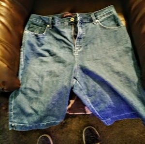 Gloria Vanderbilt Denim Bermuda Shorts